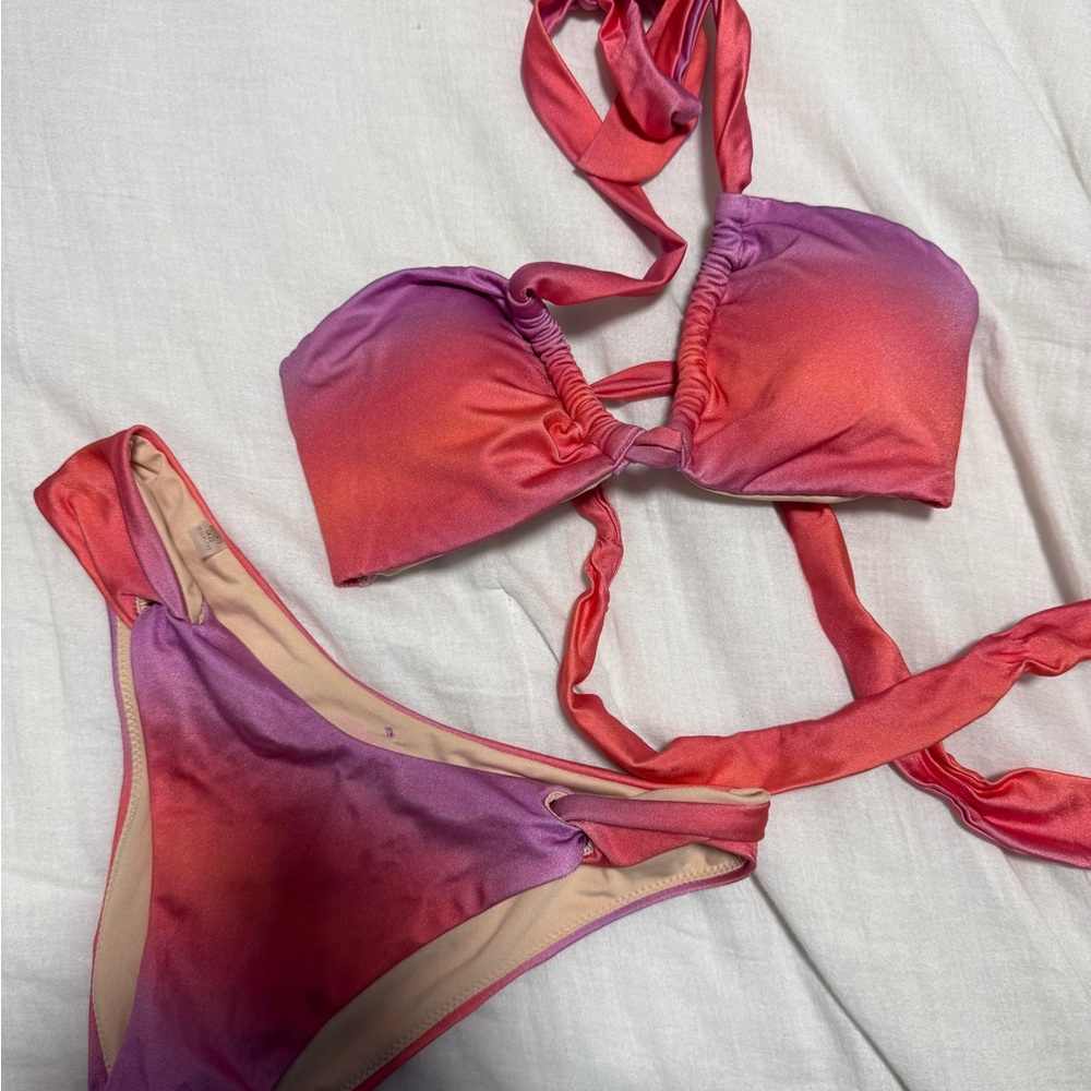 Victoria's Secret Pink and Purple Bikini Set